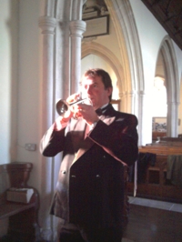 church wedding trumpeter